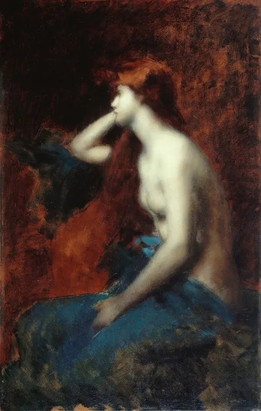 Reverie 13 by Jean-Jacques Henner - Canvas Print