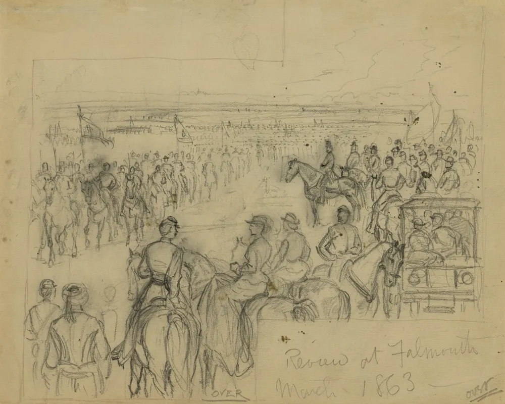 Review At Falmouth March 1863