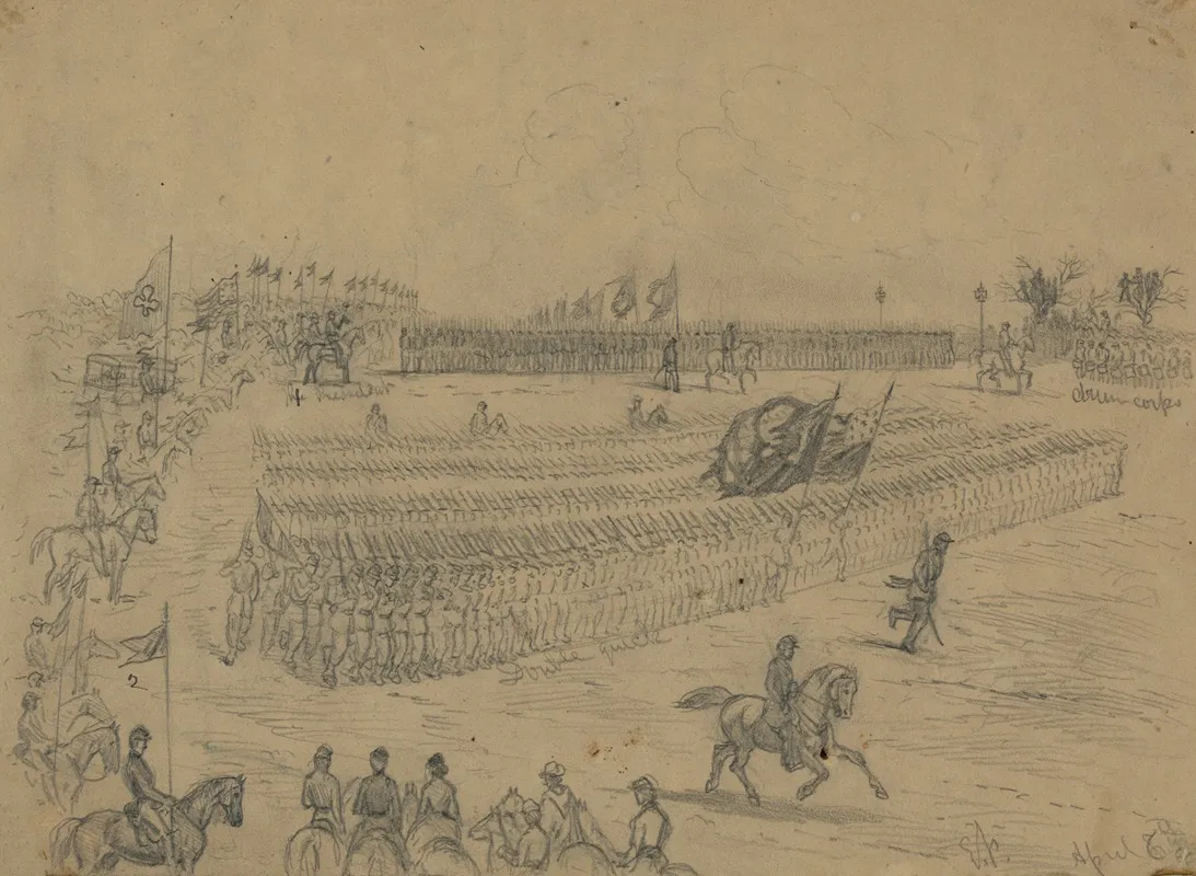 Review Of The Army Of The Potomac Commanded By Gen Joe E Hooker By President Abraham Lincoln