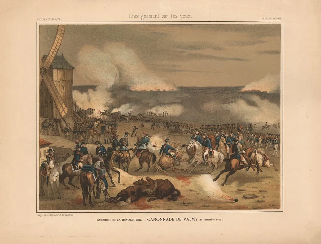 Revolutionary Wars Cannonade Of Valmy 20th September 1792