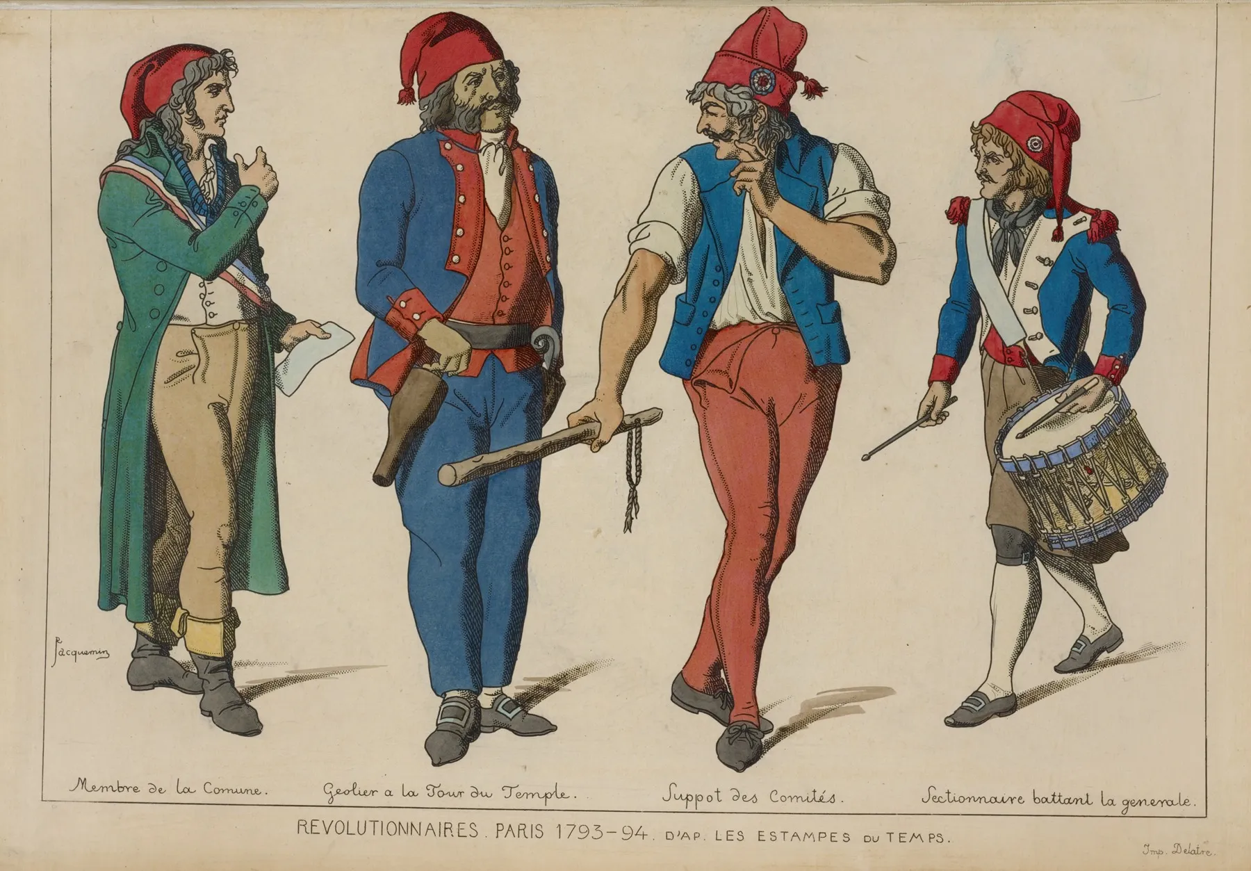 Revolutionnaires Paris 1793 94 Dapres Les Estampes Du Temps