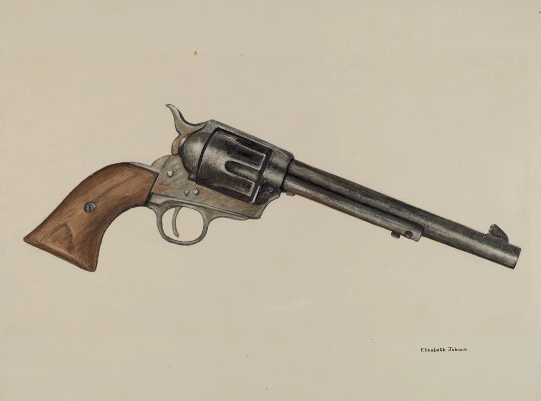 Revolver by Elizabeth Johnson - Canvas Print