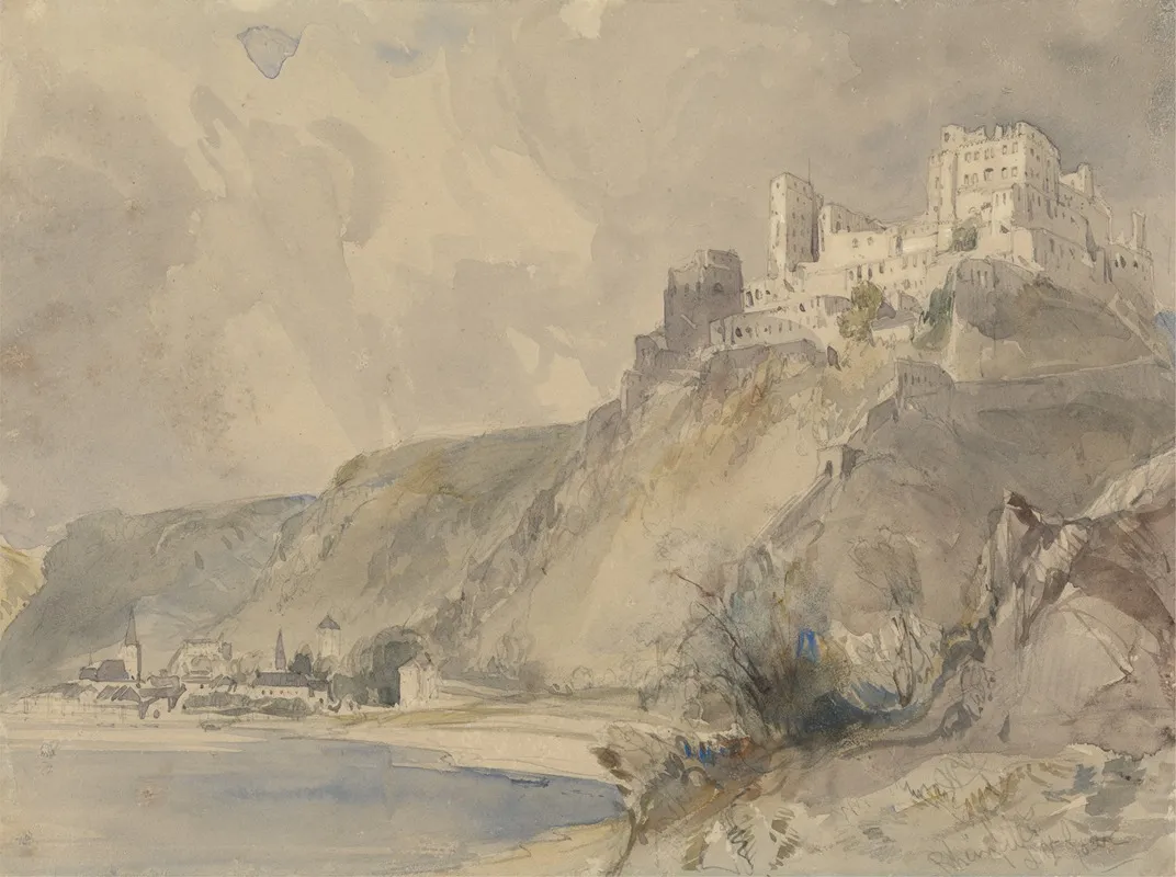 Rheinfels And St Goar by William Callow - Canvas Print