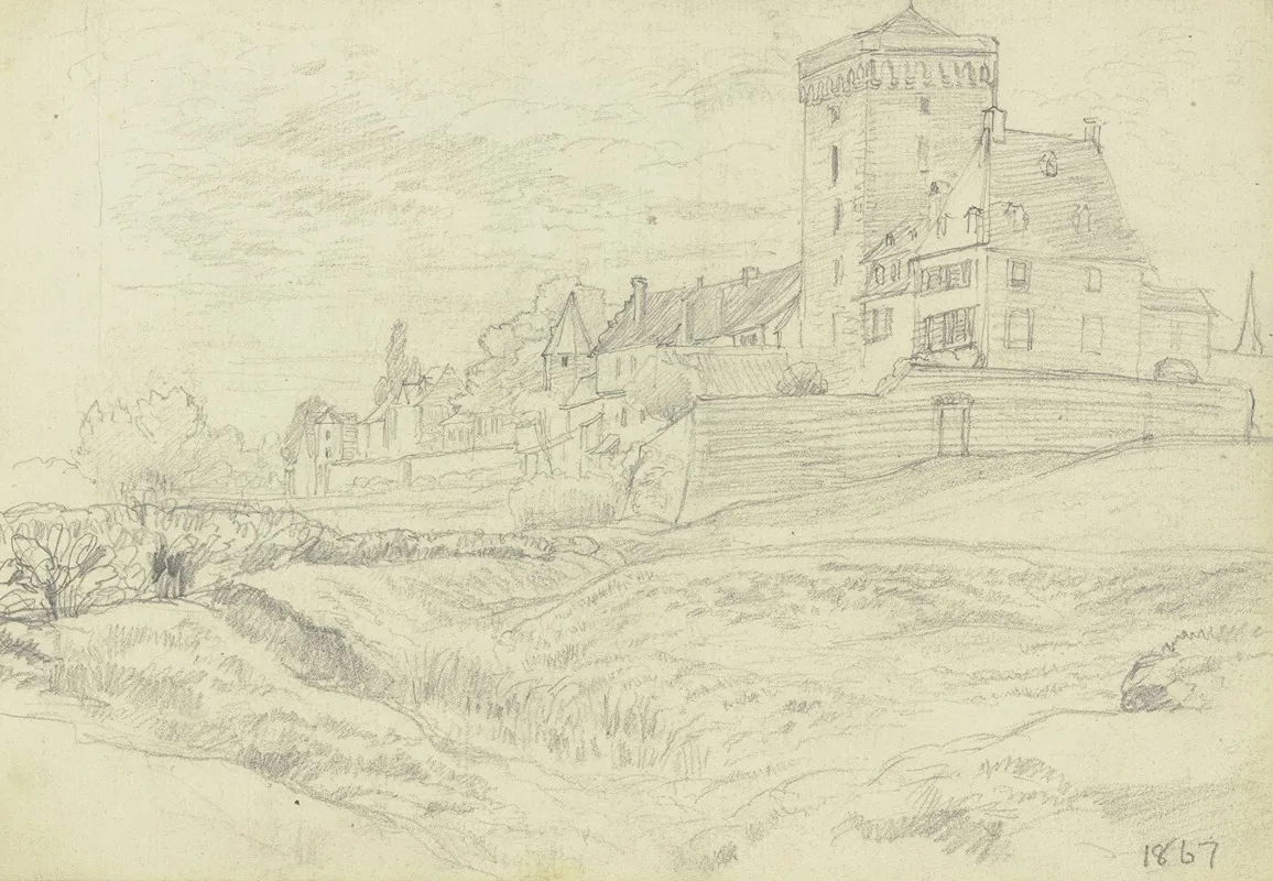 Rheintor Mit Zollturm In Zons