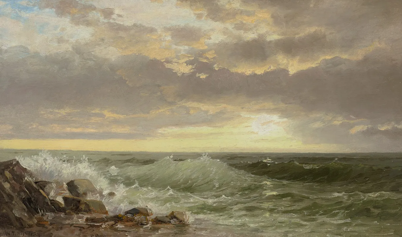 Rhode Island Coast by William Trost Richards - Canvas Print