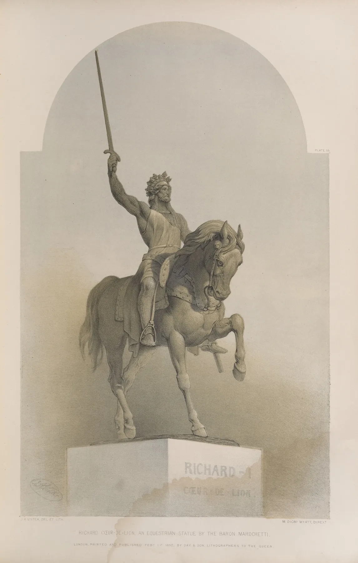 Richard Coeur De Lion An Equestrian Statue