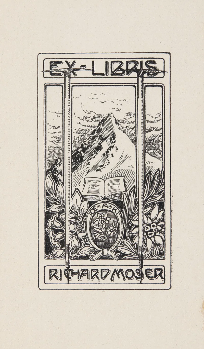 Richard Moser 1874 1924 Ekslibris