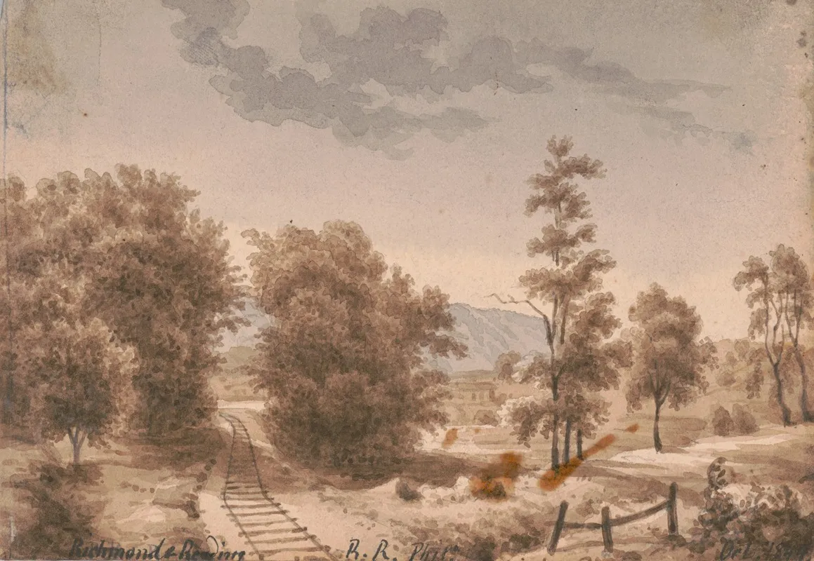 Richmond Reading R R Phila by Augustus Köllner - Canvas Print