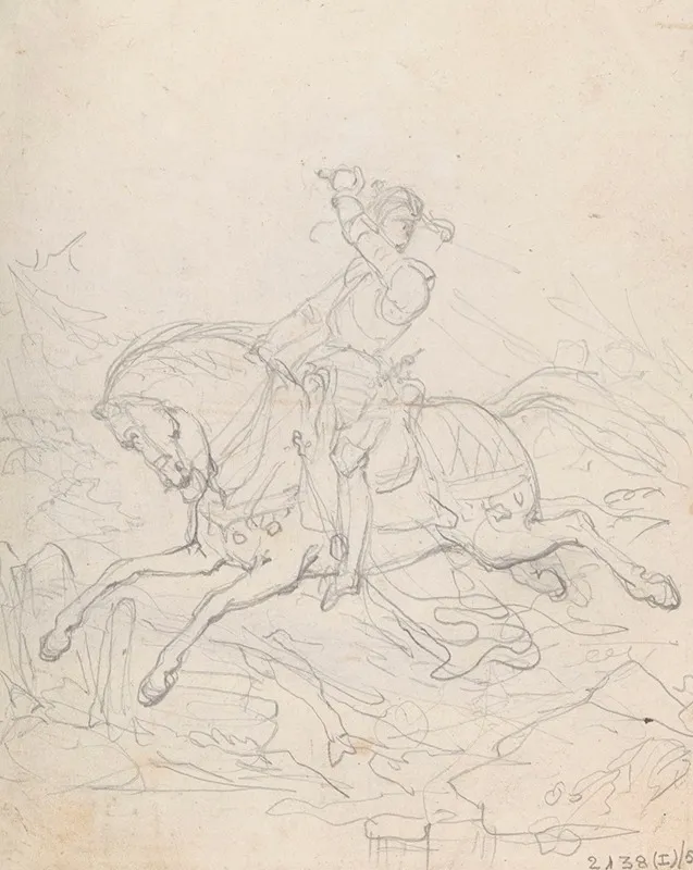 Rider In Armour On Horseback