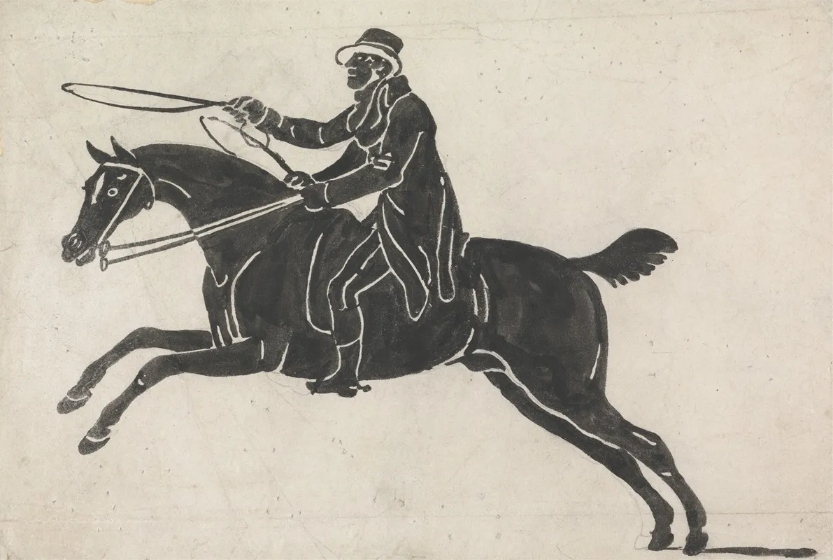 Rider On A Galloping Horse
