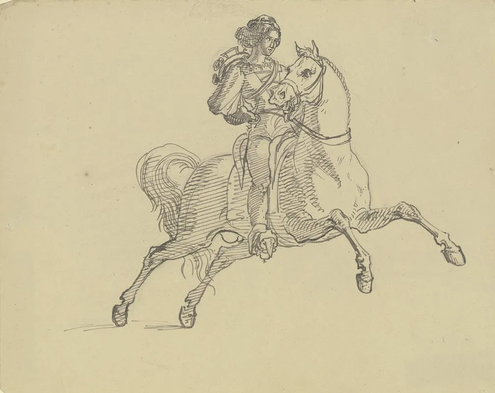 Rider On His Horse