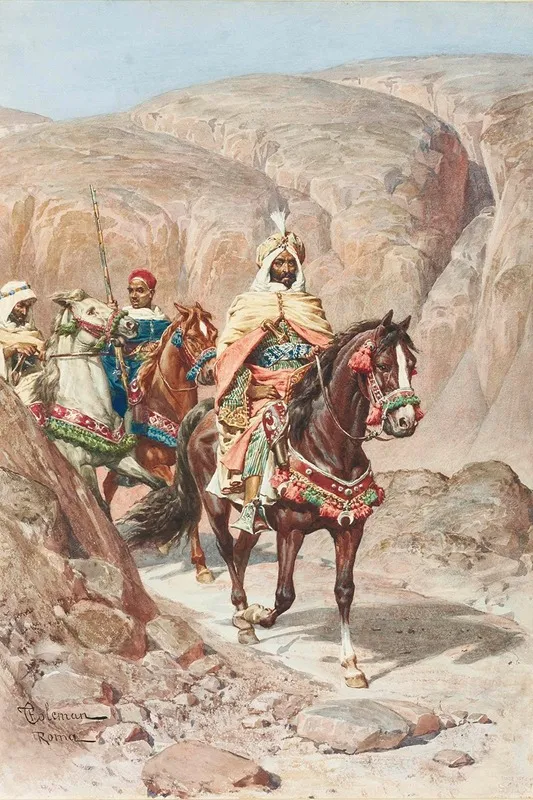 Riders On A Rocky Pass