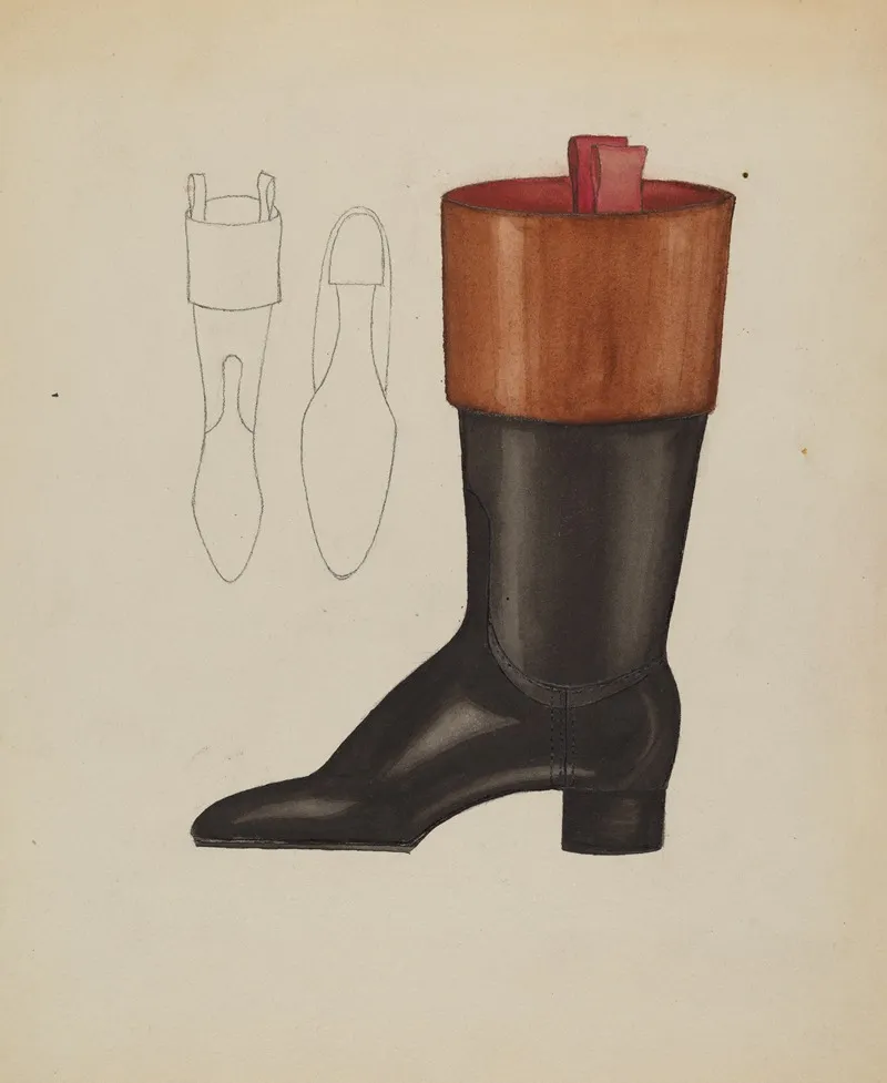 Riding Boot by Dorothy Gernon - Canvas Print