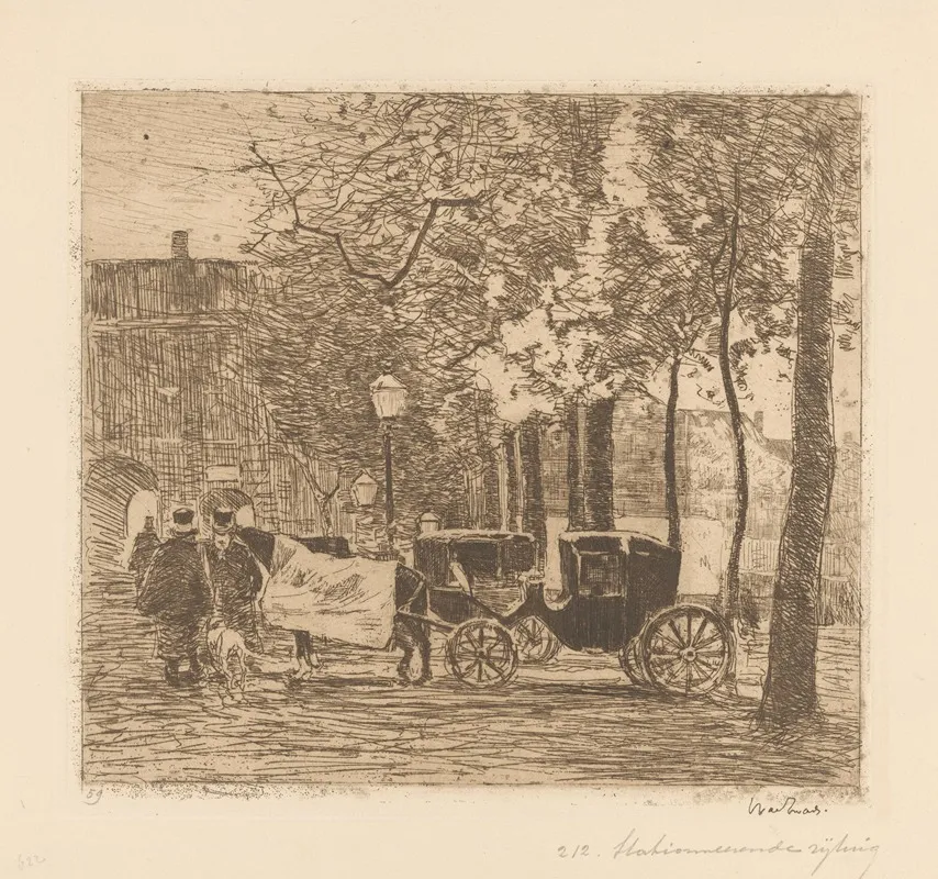 Rijtuigen Op Het Buitenhof