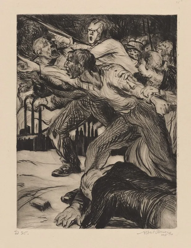 Riot by Albert Sterner - Canvas Print