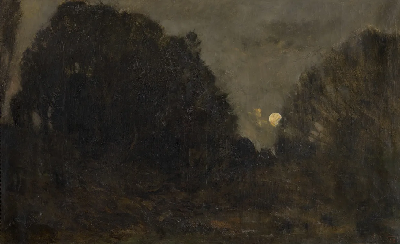 Rising Moon In Barbizon