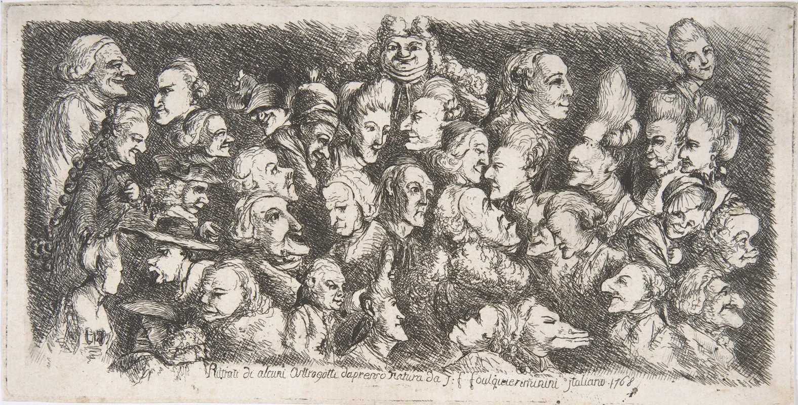 Ritratti Di Alcuni Ostrogotti by Joseph François Foulquier - Canvas Print