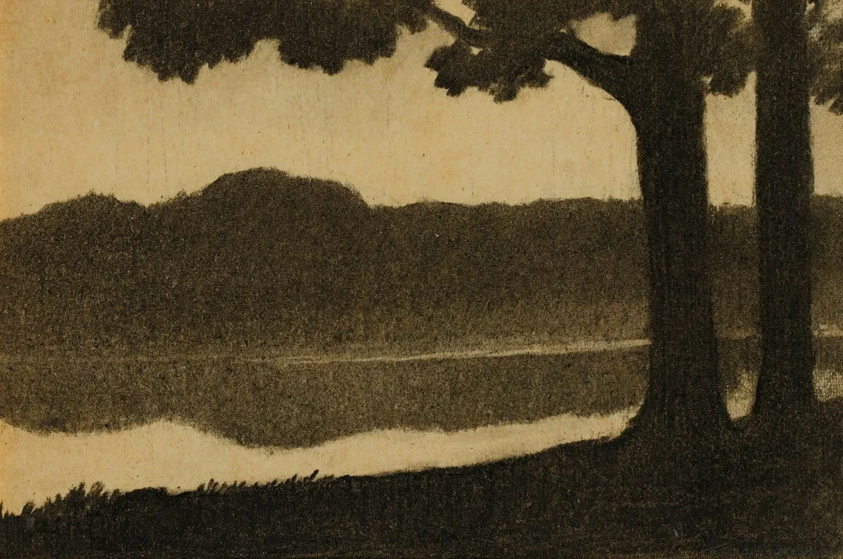 River Bank by Alphonse Osbert - Canvas Print