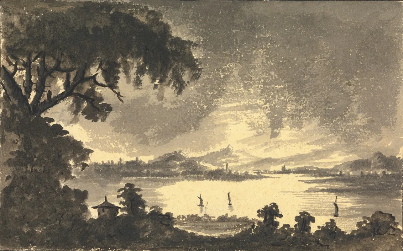 River Forth With The Town And Castle Of Stirling In The Distance