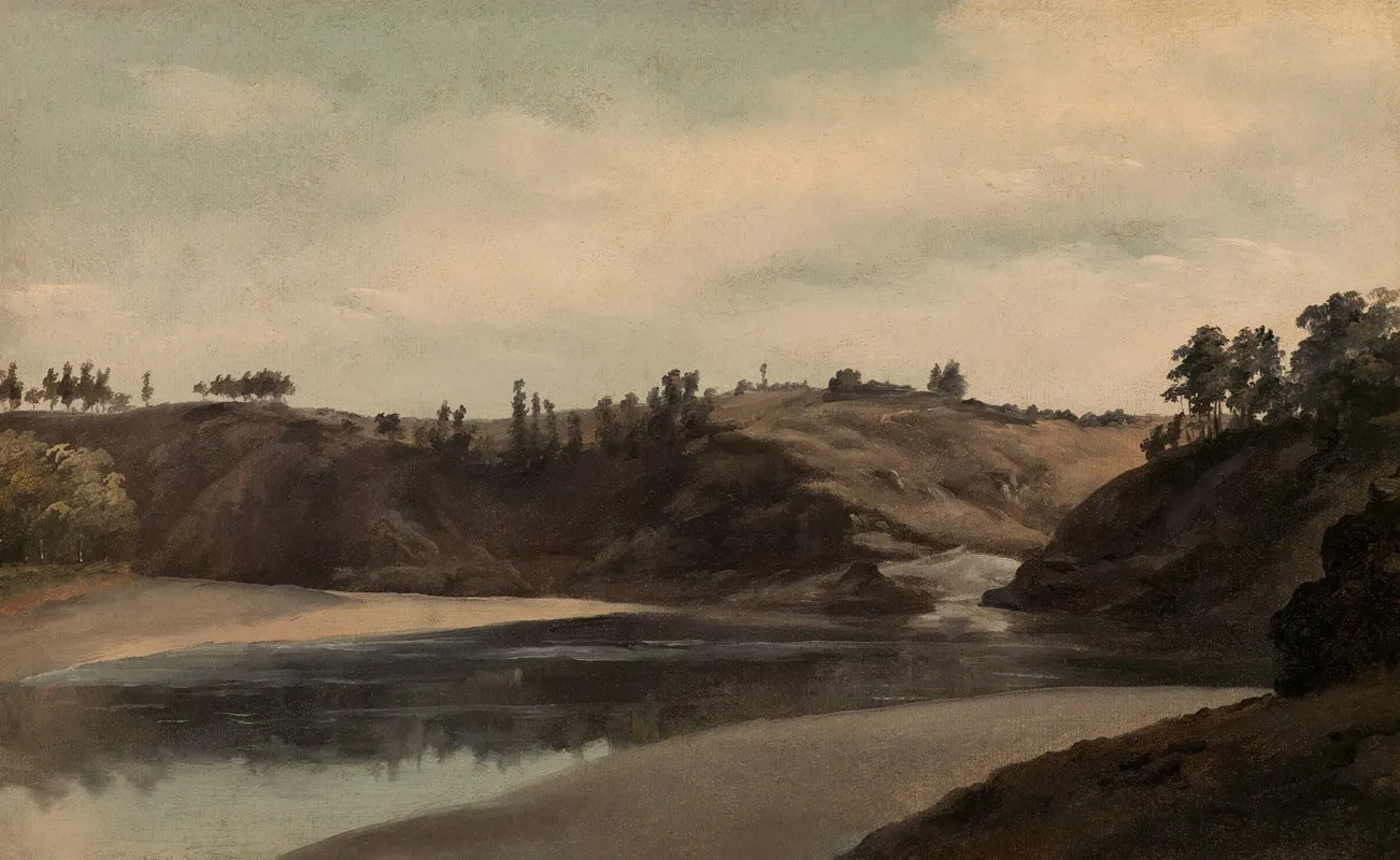 River Landscape In Brittany