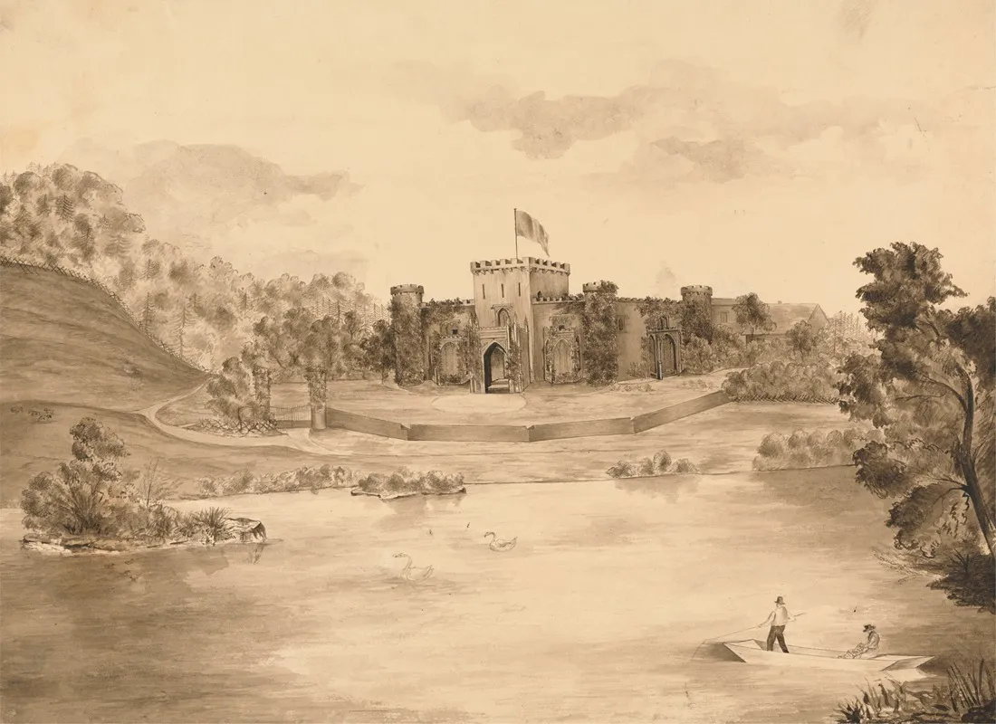 River Landscape With Castle