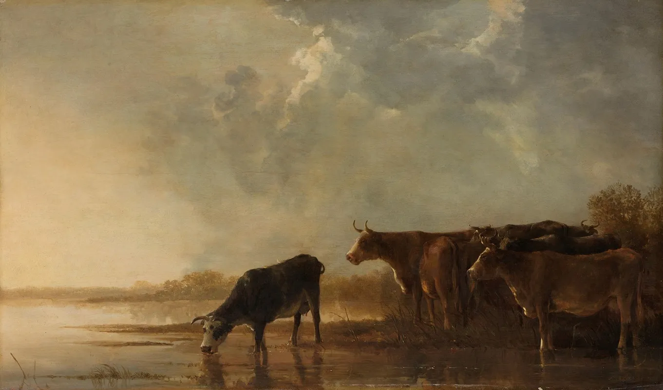 River Landscape With Cows 2