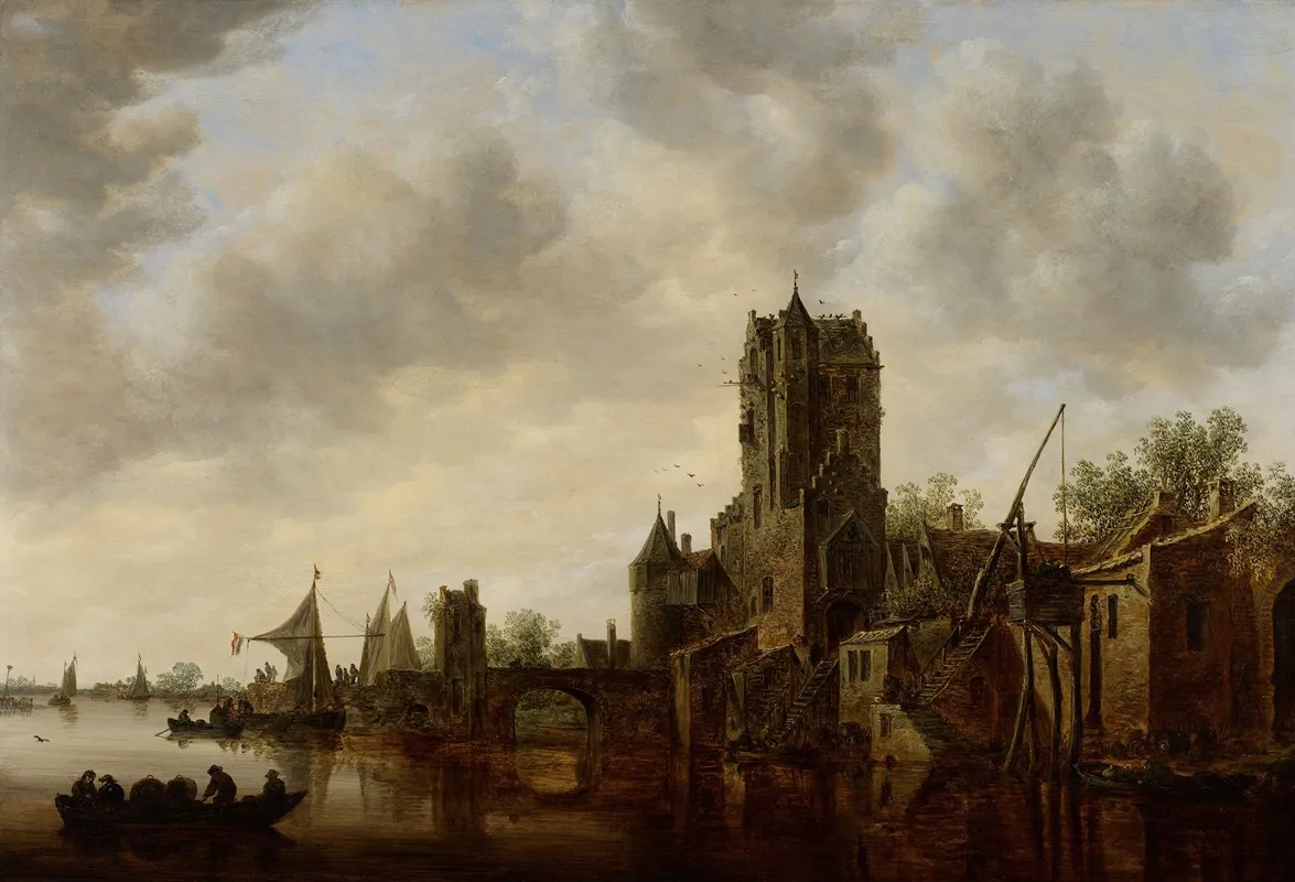 River Landscape With The Pellecussen Gate Near Utrecht
