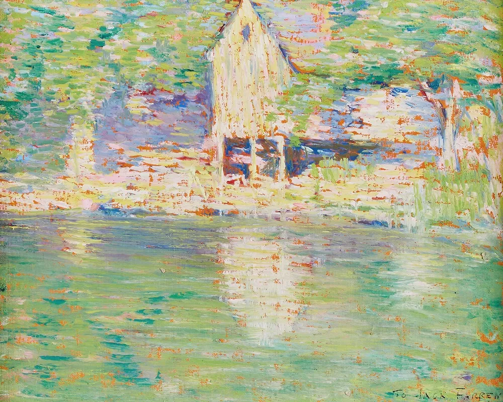 River Scene Giverny by Philip Leslie Hale - Canvas Print