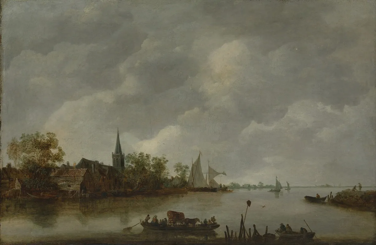 River View With A Village Church