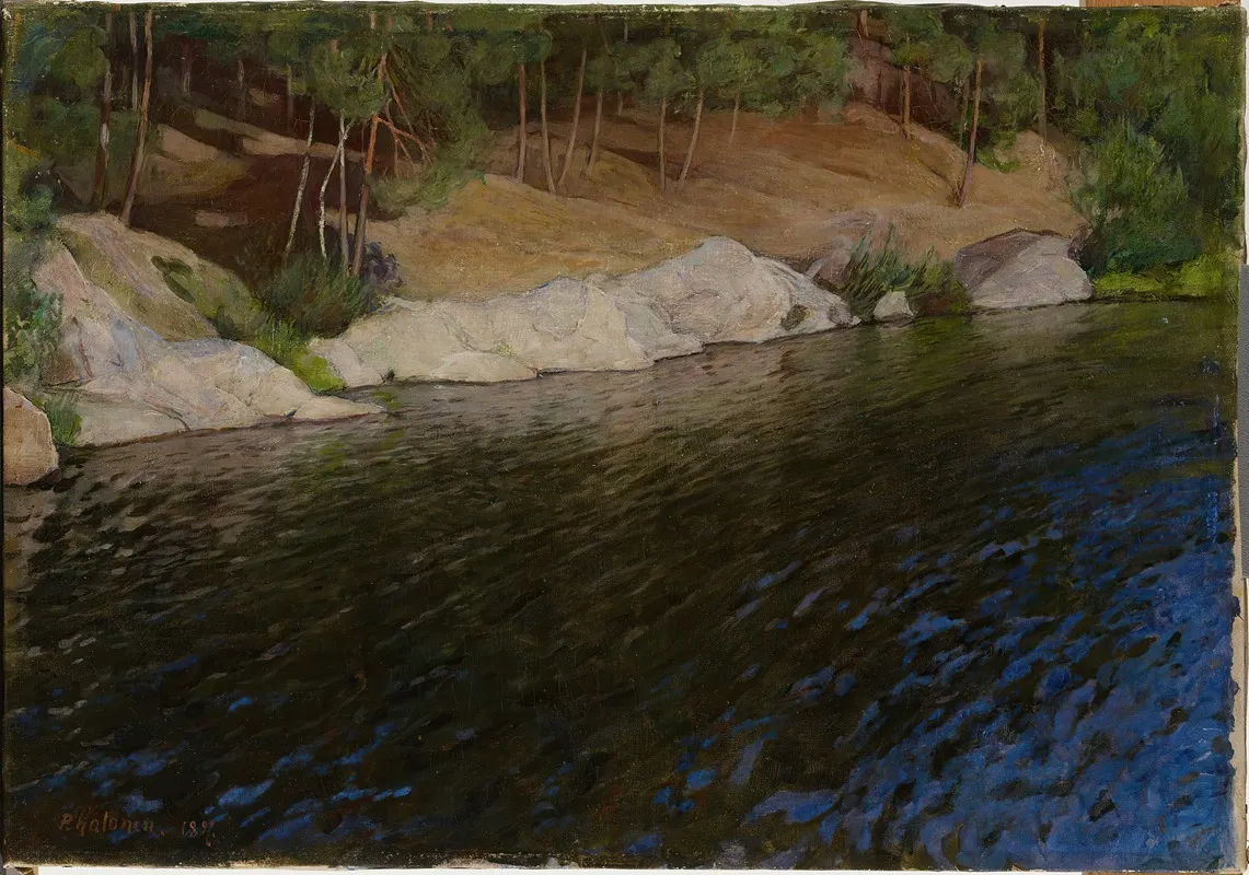 Riverside 3 by Pekka Halonen - Canvas Print