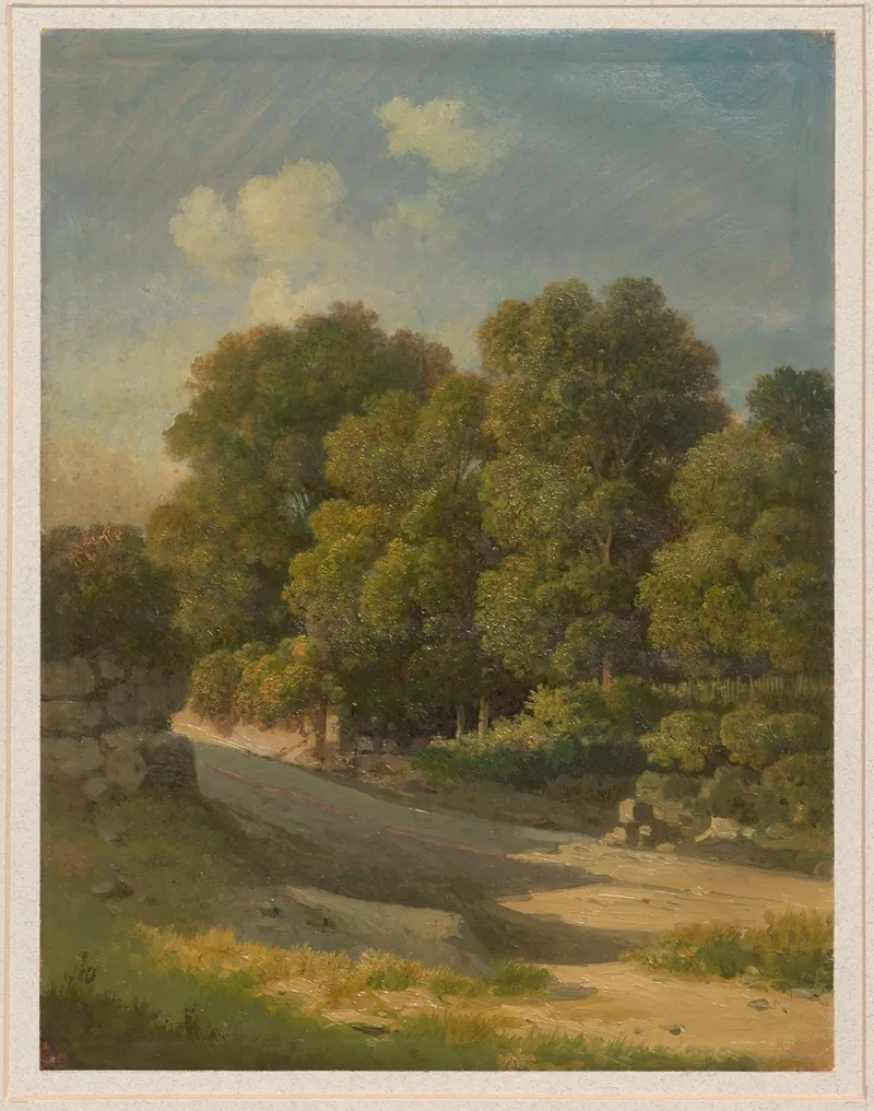 Road Among Trees 2 by Arthur Blaschnik - Canvas Print