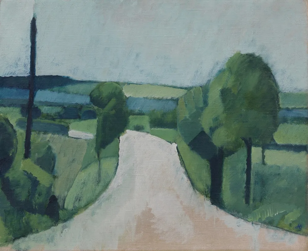 Road Near Faborg On Funen