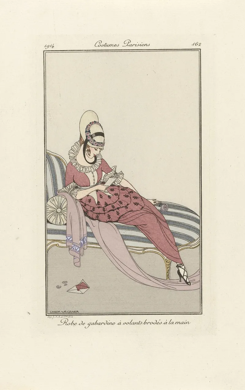 Robe De Gabardin by Gerda Wegener - Canvas Print