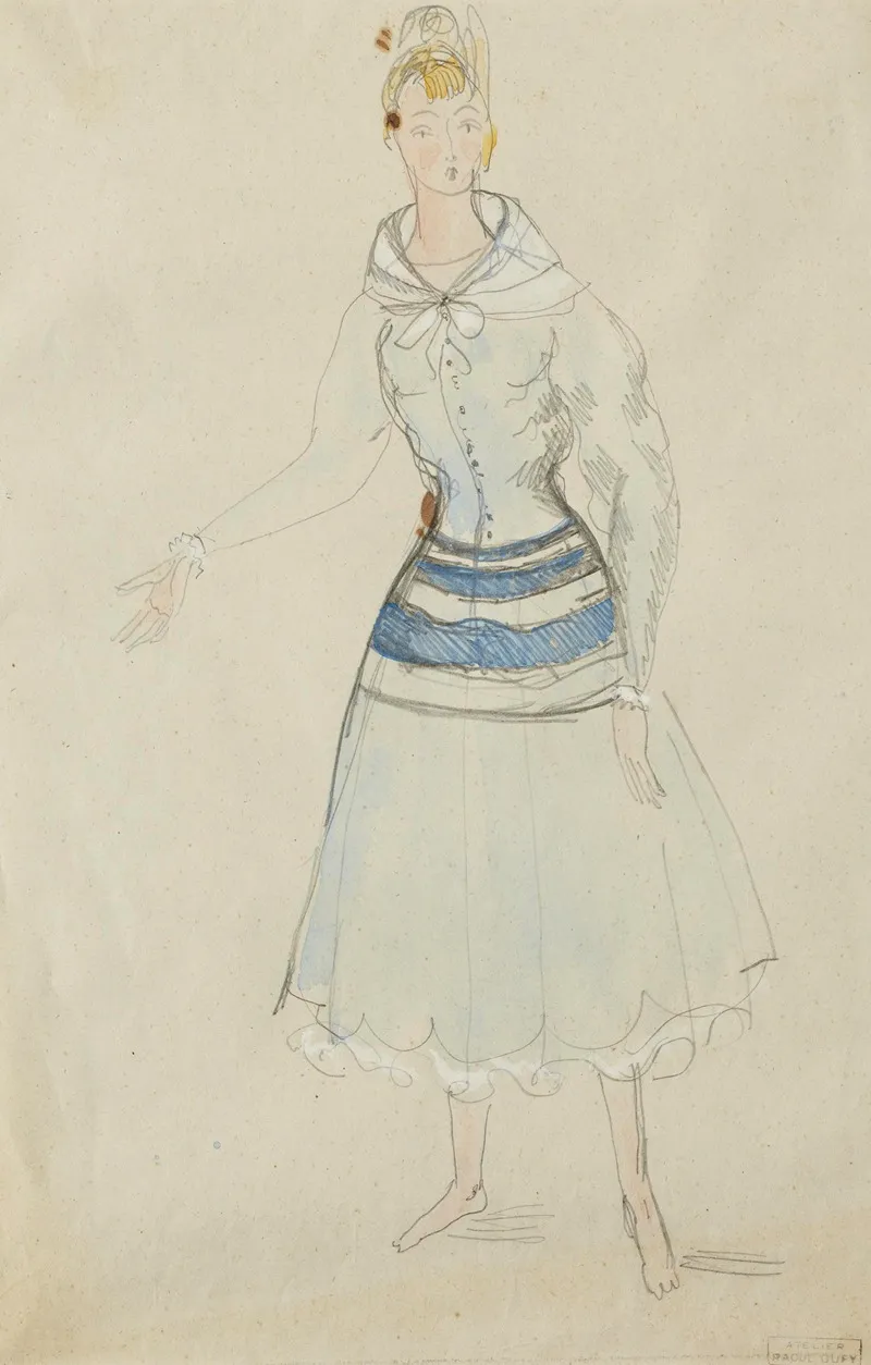 Robe De Paul Poiret by Raoul Dufy - Canvas Print