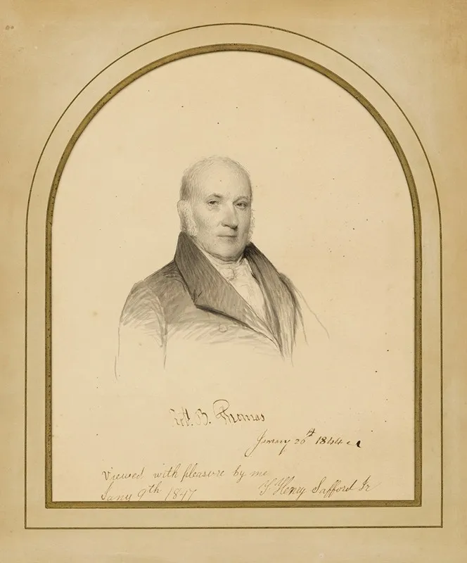 Robert Bayley Thomas by James Barton Longacre - Canvas Print