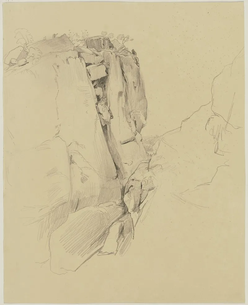 Rock Face by Jakob Becker - Canvas Print