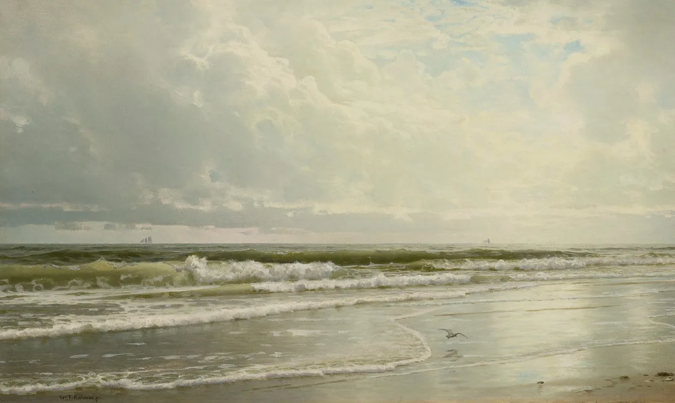 Rockaway Beach by William Trost Richards - Canvas Print