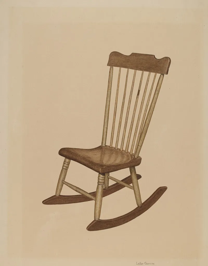 Rocking Chair 20 by LeRoy Griffith - Canvas Print