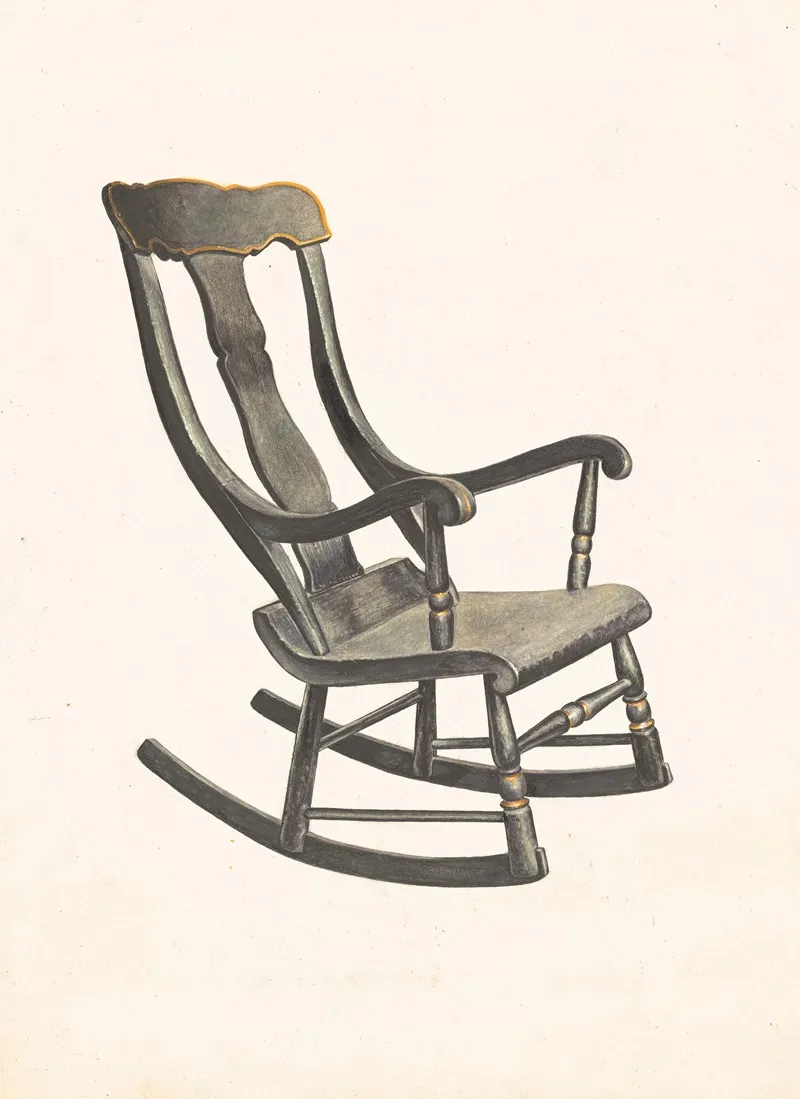 Rocking Chair Square Back