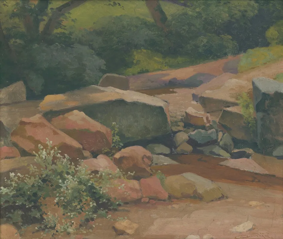 Rocks 3 by Ľudovít Čordák - Canvas Print