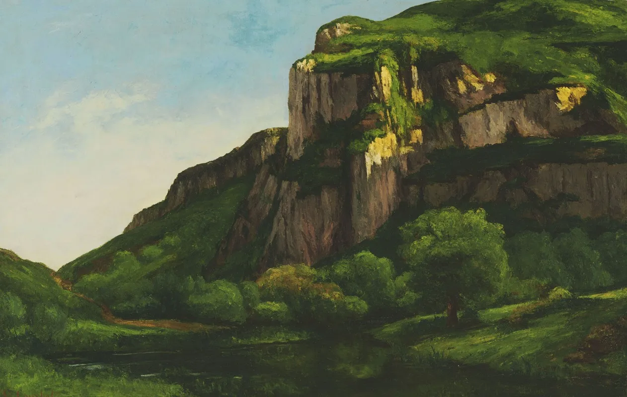 Rocks At Mouthier by Gustave Courbet - Canvas Print