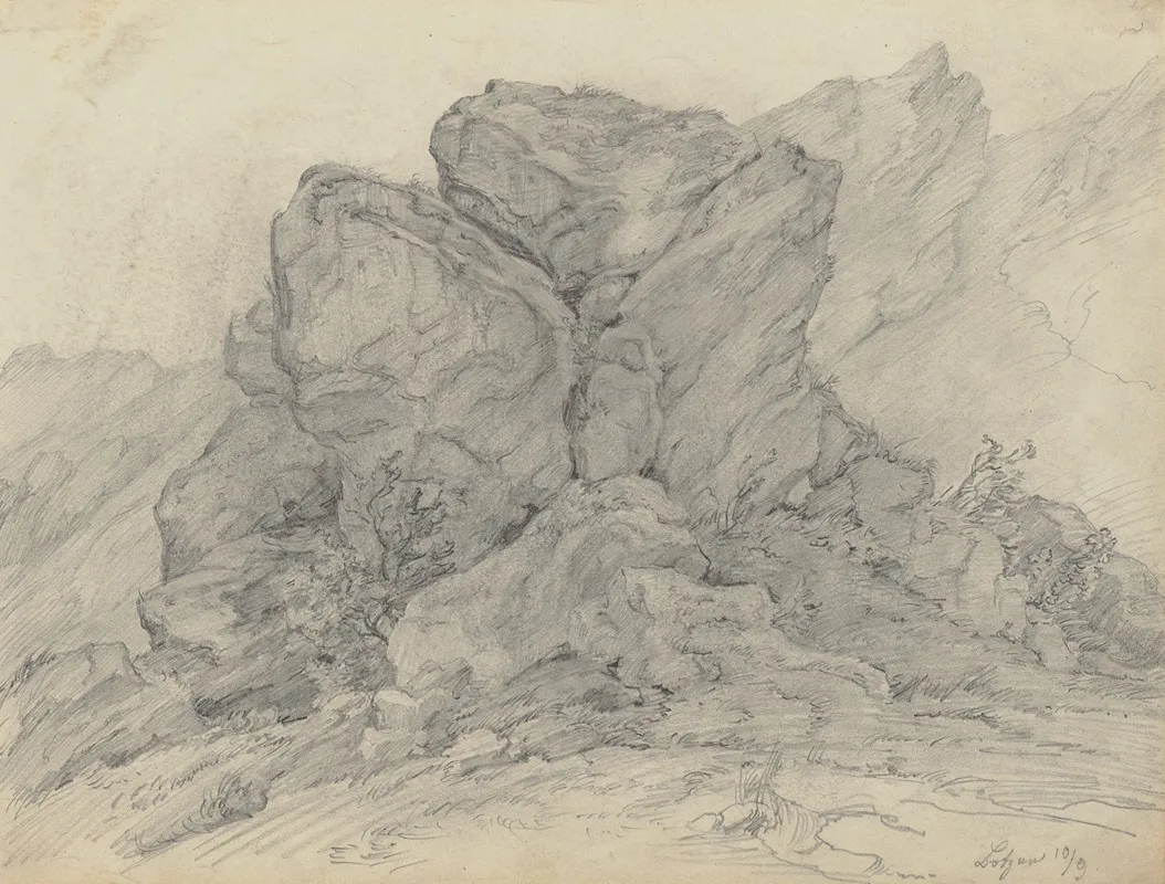 Rocks Near Bozen by Friedrich Metz - Canvas Print