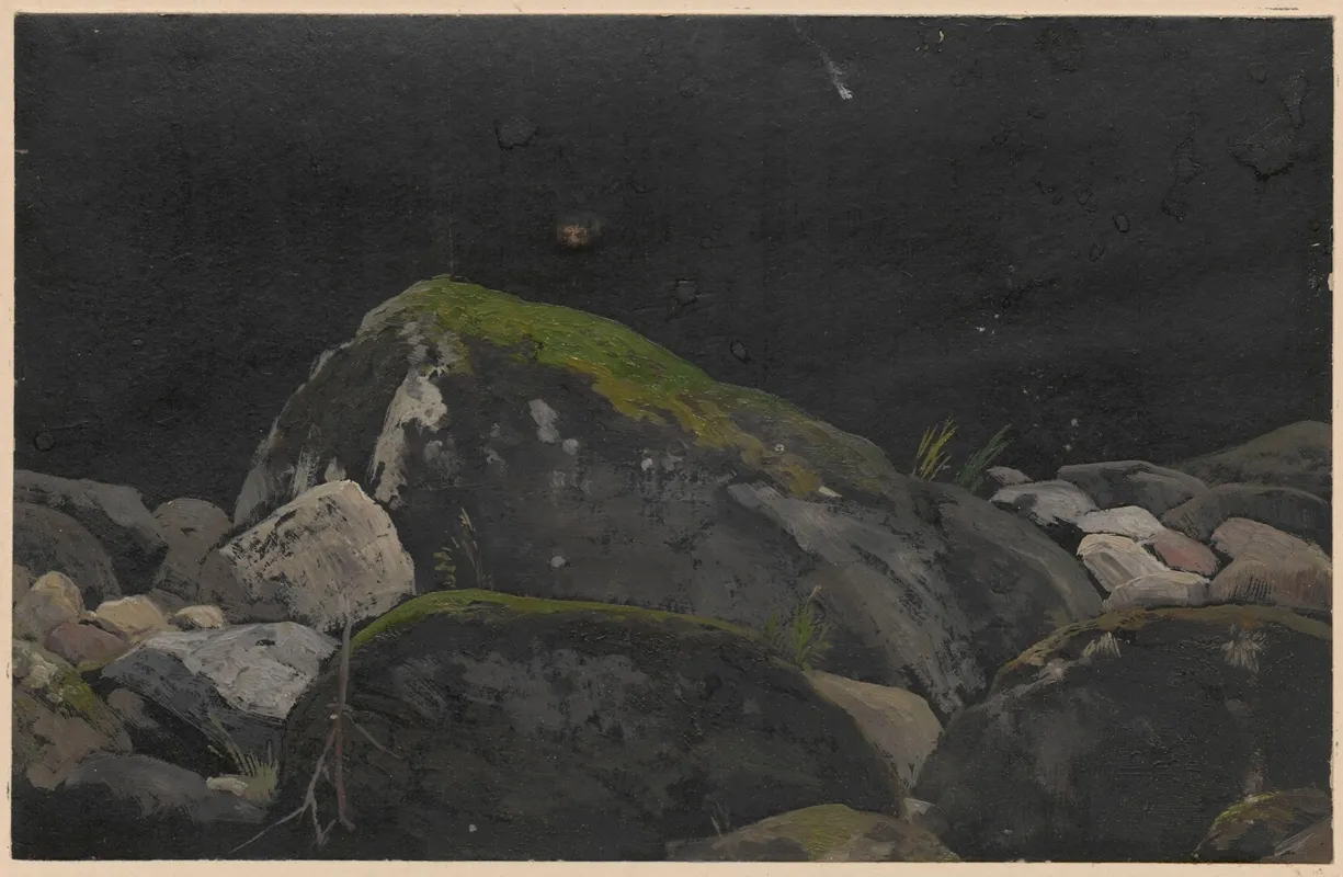 Rocks Overgrown With Moss