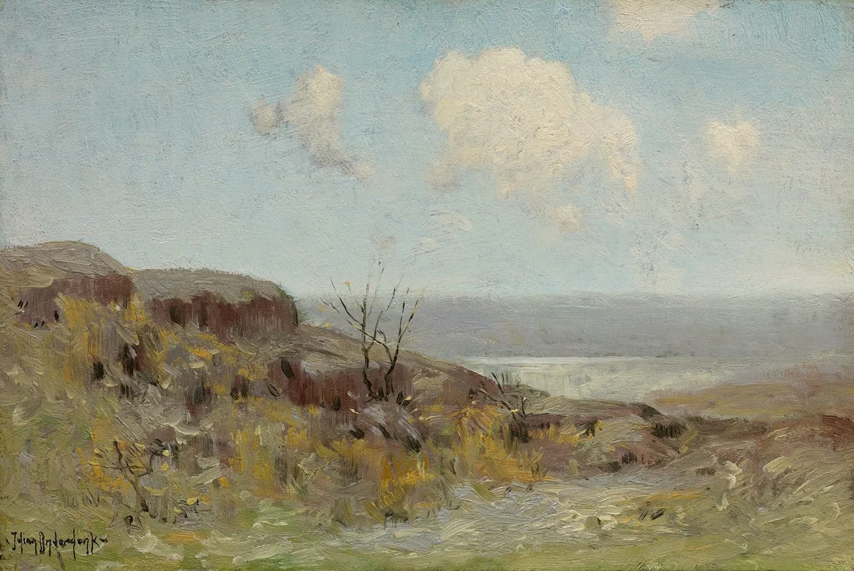 Rocky Hillside Quiet Pool by Julian Onderdonk - Canvas Print