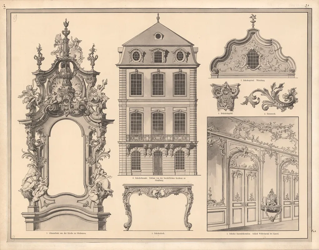 Rococo 2 by Ferdinand Hirt &amp; Sohn - Canvas Print