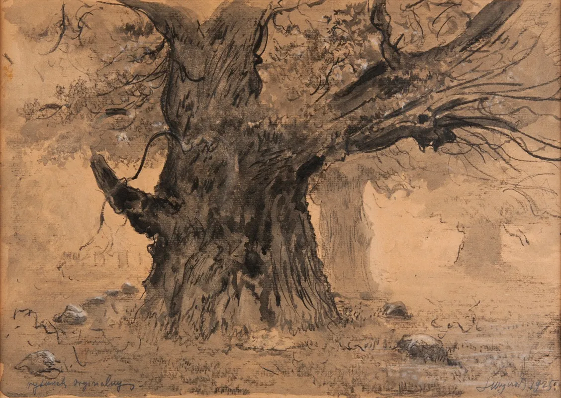 Rogalin Oaks by Leon Wyczółkowski - Canvas Print