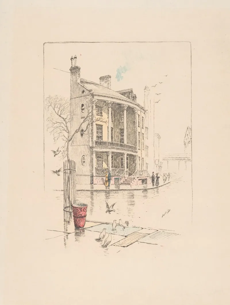 Rogers House No 7 State Street by Charles Frederick William Mielatz - Canvas Print