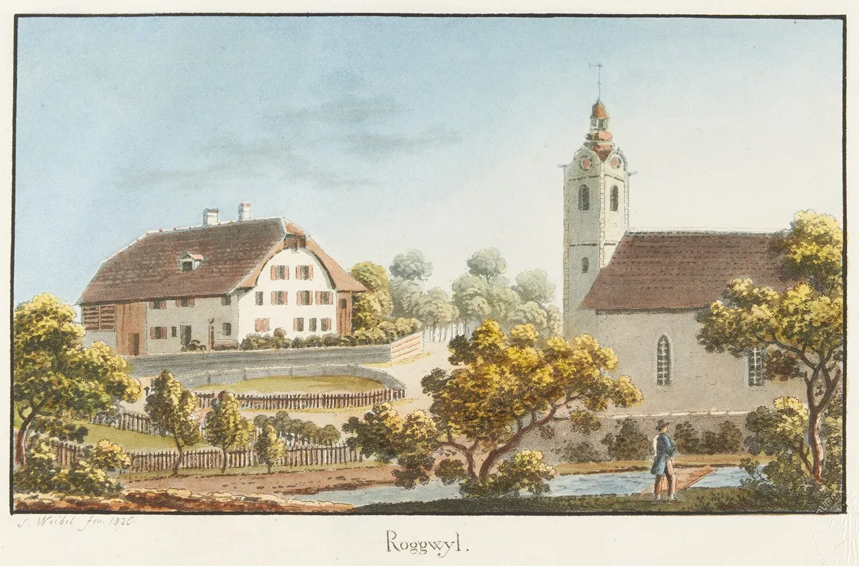 Roggwil by Jakob Samuel Weibel - Canvas Print