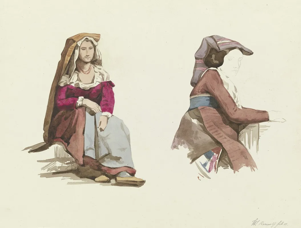 Roman Garb by Friedrich Wilhelm Ludwig - Canvas Print