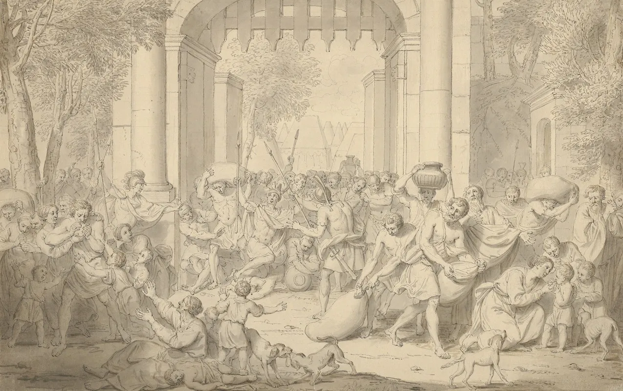 Roman Soldiers Defending A City Plagued By Famine